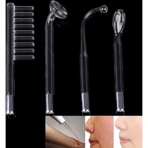 4Styles High Frequency Facial Machine Electrode Wand Electrotherapy Glass Tube Acne Spot Wrinkles Remover Beauty Therapy Puffy