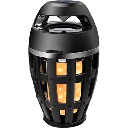 Flame Light Bluetooth Speaker Wireless Stereo Sound Outdoor Speakers Flame Atmosphere Lamp LED Flickers Outdoor Camping Woofer