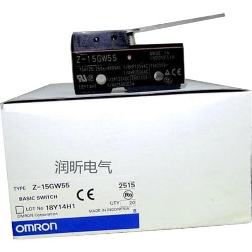 Cheaper OMRON Travel switch Micro switch Z-15GW55 15A SPDT Hinge lever switch