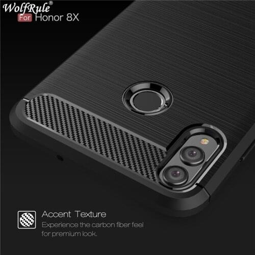 For Huawei Honor 8X Cases Honor 8x Phone Cover Shockproof Soft TPU Brushed Back Case For Huawei Honor 8x Case Shells 6.5"