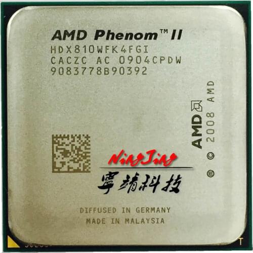 AMD Phenom II X4 810 2.6 GHz Quad-Core CPU Processor HDX810WFK4FGI Socket AM3