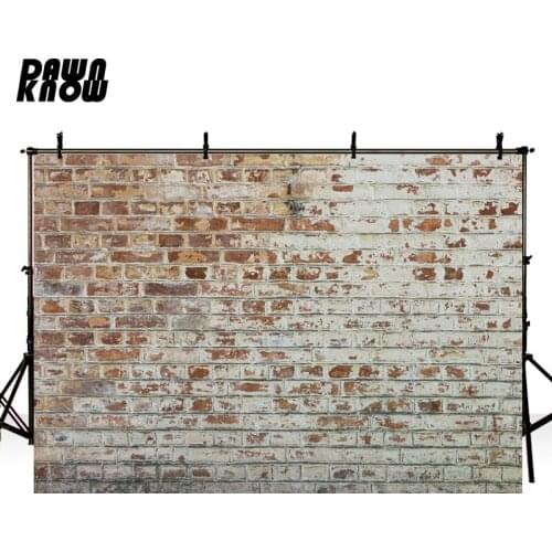DAWNKNOW Brick Wall Photography Background For Wedding Photo Shoot Backdrops For Children Photocall Photo Studio lv1065