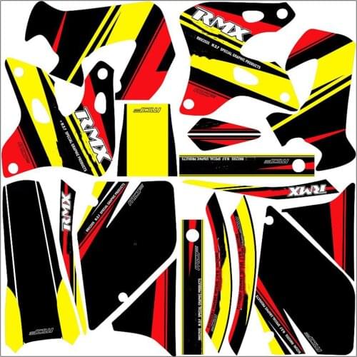 For suzuki RMX250S 1996 1997 1998 1999 2000 2001 2002 RMX250 S Free Customized Motorcycle full set of 3M graphics stickers decal