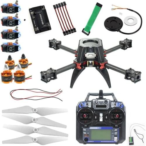 H383 Carbon Fiber Frame Kit 920KV Motor 30A ESC APM2.8 FPV PIX 1200TVL2.1mm PAL 5.8G FS-i6 Transmitter For DIY RC Quadcopter