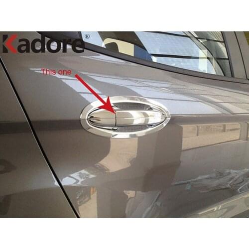 For Ford Ecosport 2013 2014 2015 2016 Chrome Exterior door handle trim chrome cover garnish covers protector With Keyhole