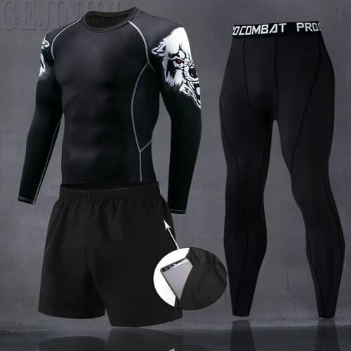 Men’s Thermal Underwear Set, Sport Long Johns Base Layer for Male, Winter Gear Compression Suits for Skiing Running