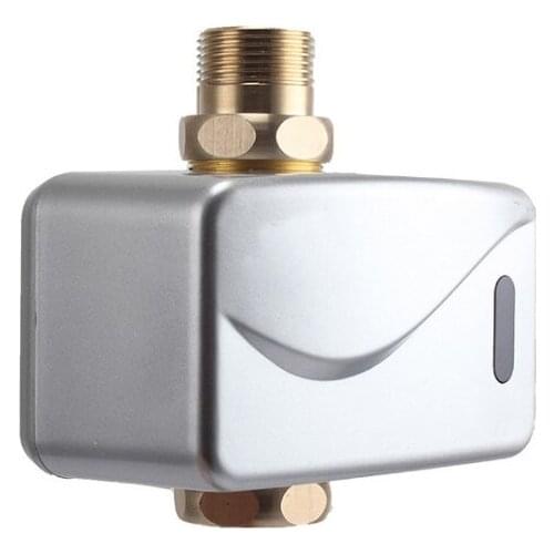 ABS Plastic Shell Brass Valve Material Wall Mounted of Automatic with Manual Smart Sensor Toilet Flush Valve