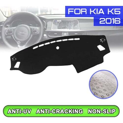 Car Dashboard Mat Anti-dirty Non-slip Dash Cover Mat UV Protection Shade for KIA K5 2016