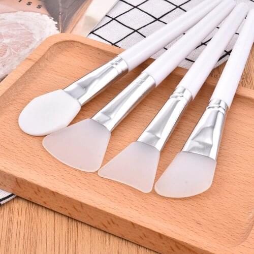 Beauty Silicone Face Mask Brush Makeup Brush Soft Tip Mud Mask Knife Shape Beauty Cosmetic DIY Facial Mask Brushes Tools