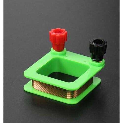 Square Copper Coil Conductivity Magnetic Induction Accessories ABS Physics Equipment for Junior High School