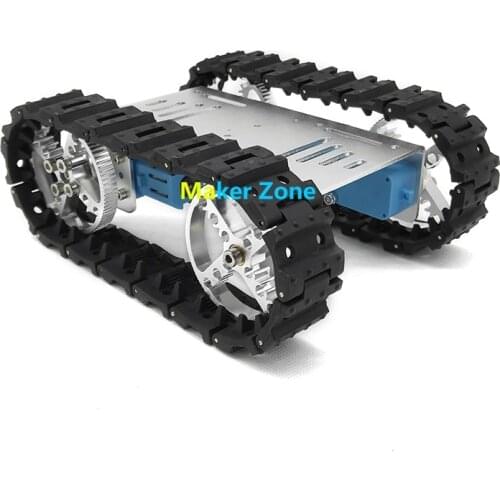 Mini T10 Tank car, TT Motor, rubber track, Alloy Chassis/Frame/Structure, for Robot Education Modification DIY Tank Model Teachi
