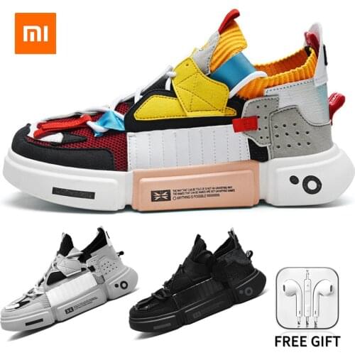 Xiaomi Youpin Men Sneakers Women Casual Shoes Fashion Thick Bottom Lightweight Flats Soft Breathable Brand Running Shoes Couples
