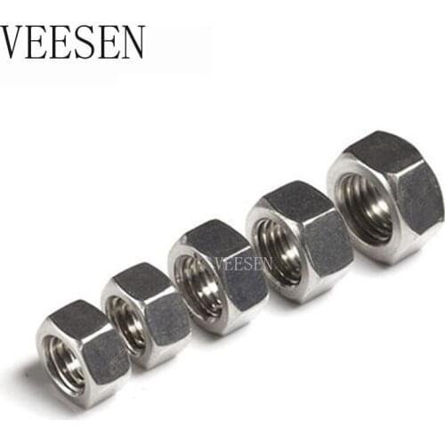 350pcs Stainless Steel Hex Nut M1.6 M2 M2.5 M3 M4 M5 M6 S Hexagon Hex Nuts Kit