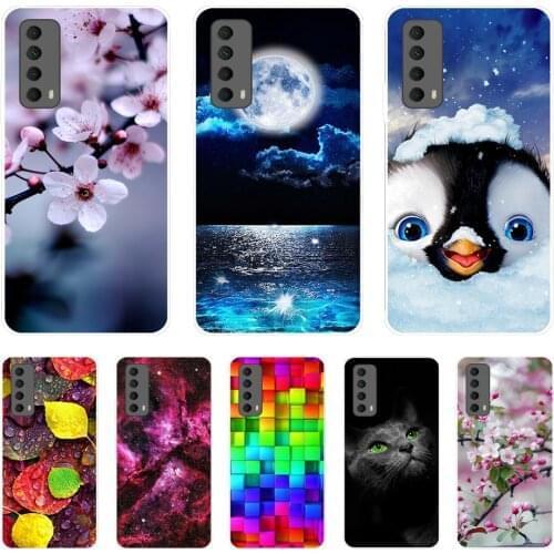 For Huawei P Smart 2021 Case Shockproof Soft silicone TPU Back Cover PSmart PLUS 2018 2019 P smart 2018 2019 2020 Phone Fundas