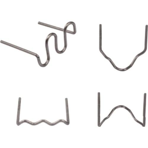 100pcs/set Universal 0.6mm-0.8mm Hot Wave Flat StaplesCar bumper welding wire patch for Repair Welder repair tool