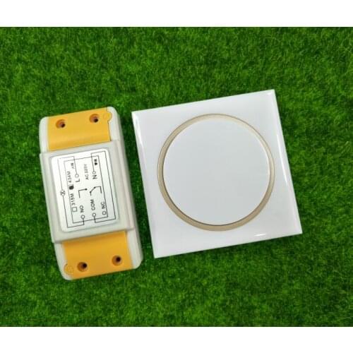 RF 220 v 1gang remote control switch receiver transmitter lighting lamp/electric doors wall switch 433mhz