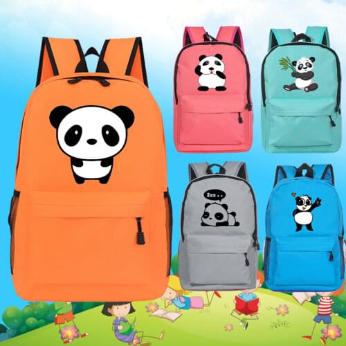 Primary School Bags Children Cute Panda Printing Student Backpack Kindergarten Kawaii Girl Boy Schoolbag Trend Kids Shoulder Bag