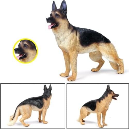 Realistic German Shepherd Dog Toys Plastic Dogs Mini Animal Figures Kids & Toddlers Great Birthday Gifts Party Favors