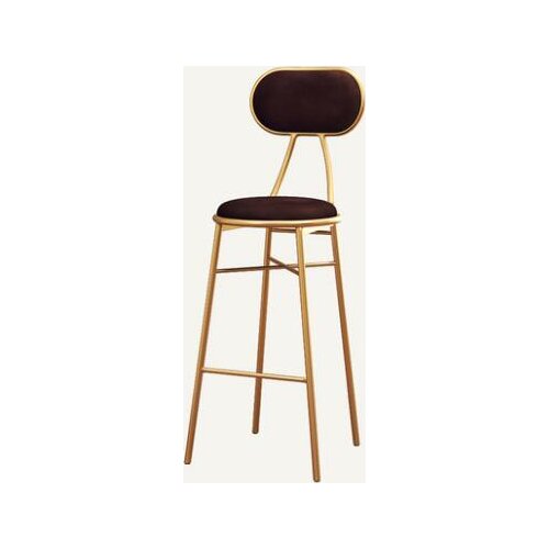 Nordic light luxury bar chair light luxury simple web celebrity front desk restaurant lounge chair back bar chair high stool