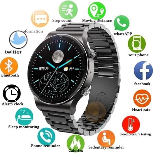 2021 Bluetooth Call watch Smart watch Men Full touch fitness watch Tracker Blood pressure Smart clock Men Smart watch for men