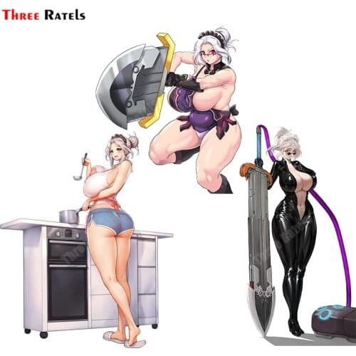 Three Ratels B150 Anime Game Labiata Of Last Origin Cute Girl For Car Styling Stickers Auto Accessory Personalized Decals