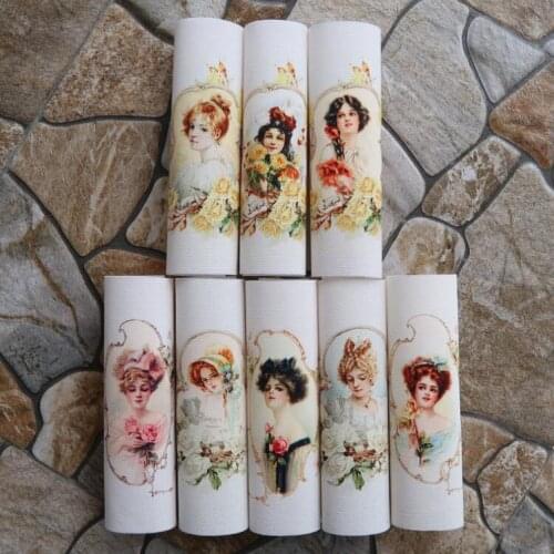 Fabric Digital Printed Cloth Royal Cloth Mix 15*15cm -8pcs/lot Victoria Beauty Vintage Fashion Handmade Diy Patchwork Warp Woven