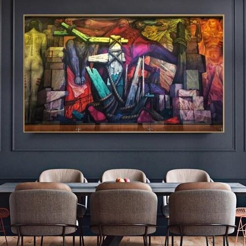 Vintage Abstract Art Famous Oil Painting on Canvas Wall Art Posters Prints Wall Pictures for Living Room Home Wall Cuadros Decor
