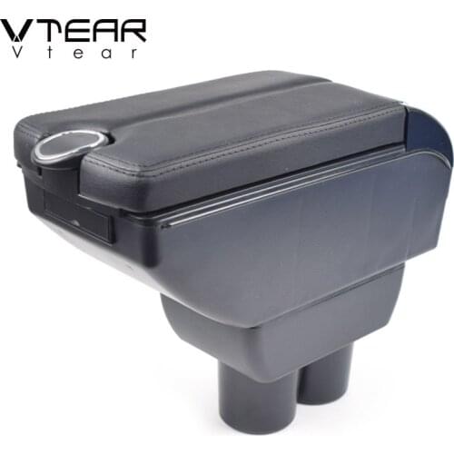 Vtear for Suzuki Jimny car armrest leather arm rest usb storage box car-styling center console automobile accessories 2019 auto