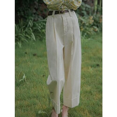 Unireal 2021 Summer Women Wide Leg Pants High Waist Casual Trousers Elegant Office Lady Palazzo Pants