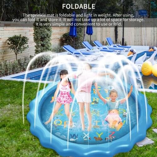 1PC Sprinkle Mat Inflatable Splash Play Mat Sprinkler Pad High Quality Sprinkle Splash Water Toy Outdoor Splash Mat For Kids
