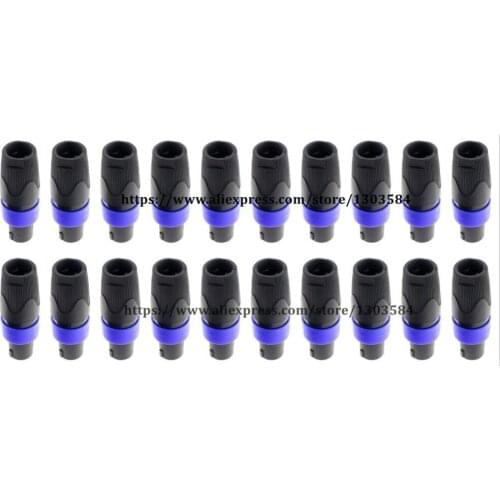 20pcs/lot 4-core Speakon connector speaker plug for Neutrik NL4FC Professional