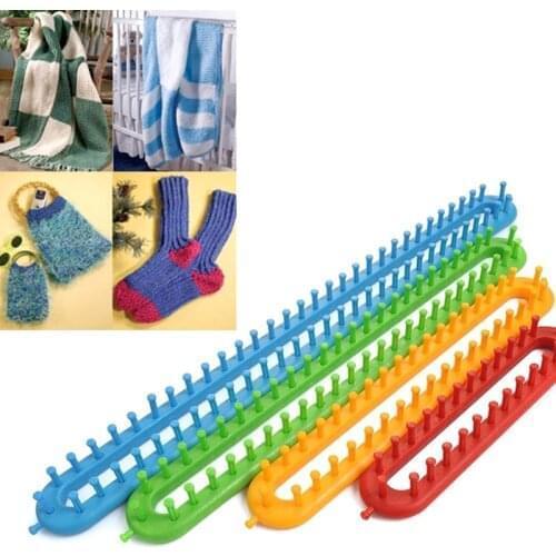 4pcs/set Classical Round Circle Hat Knitter Knitting Knit Loom Kit Wool Yarn Needle Knit Hobby Knitting Machine Sewing Tools