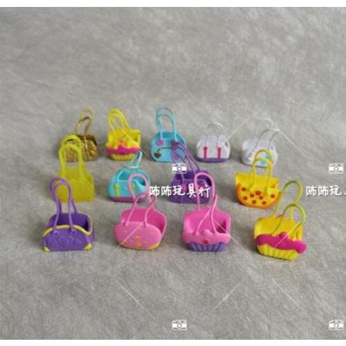 50pcs/lot Cute Toys Dolls Accessories Bag 4-5cm Handbag Girls Toys Outgoing Packets Birthday Gift
