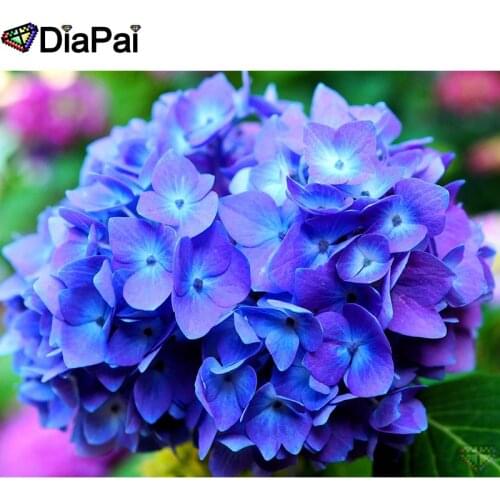 DIAPAI 100% Full Square/Round Drill 5D DIY Diamond Painting "Hydrangea scenery" Diamond Embroidery Cross Stitch 3D Decor A18919