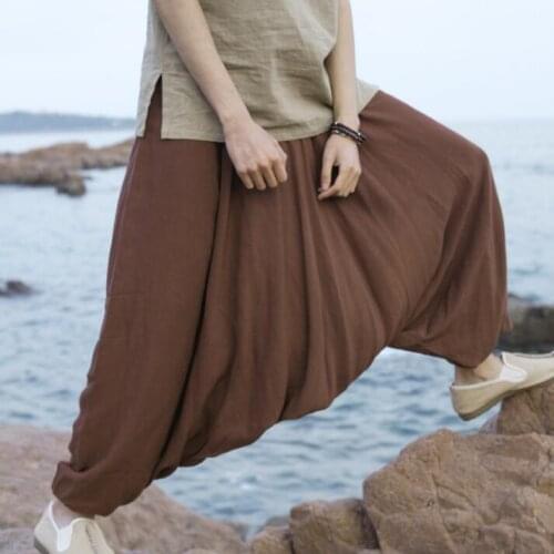 Chinese style thin personality trousers mens pants harem pant mens feet trousers fashion pantalon homme street novelty loose