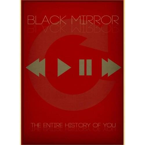 Black Mirror BBC Season Movie Poster Retro Style Printed Posters Bar Cafe Room Art Decor Canvas Wall Stciker