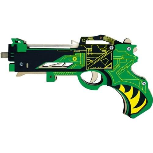 Children 3D Puzzle Wooden Toys Mounted Rubber Band Catapult Gun Wooden Games Brain Puzzle Creative Childrens Toys DIY gift P106