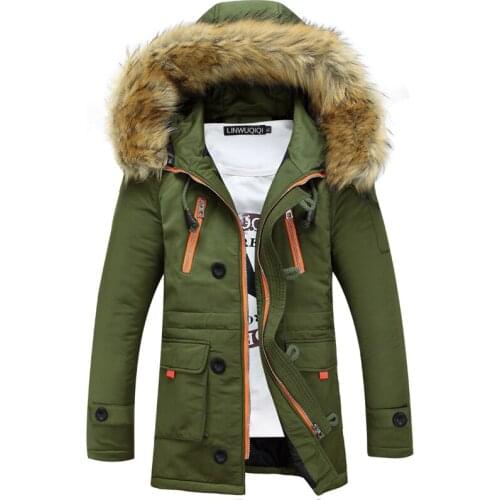 DIDUQIPAO Men's Parkas With A Hood