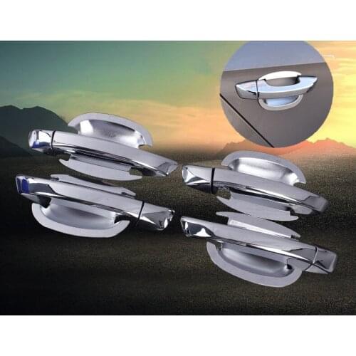 FUNDUOO New Chrome Car Door Handle Cover + Cup Bowl Cover For Volkswagen VW Golf 6 MK6 Skoda SUPERB 2009 2010 2011 2012