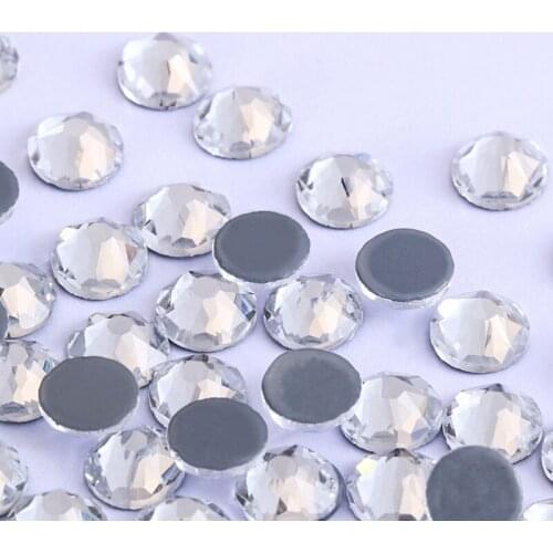 1440pcs ss3-SS16 Flatback Strass Glass Hot-fix Crystal Rhinestones for Craft Clothing Beads DIY Jewelry accessories Dress Decora