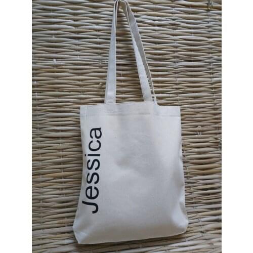 Customized Bridesmaid Bag Wedding Party Gift Bride Bag Personalized Cotton Tote Bag Shopping Bag Travel Tote Bag with Name