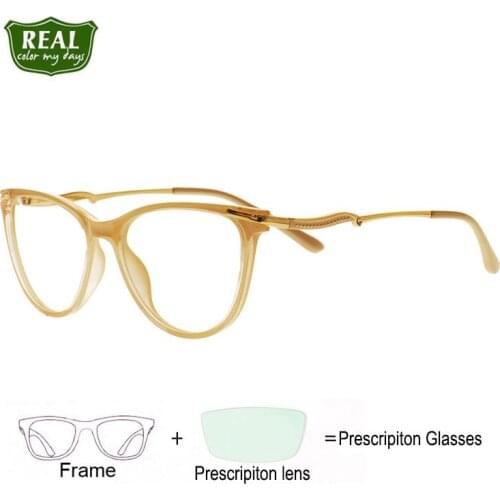 Customize Retro Fashionable TR Women Prescription Glasses Myopia Optical Eyeglass Frame 1003