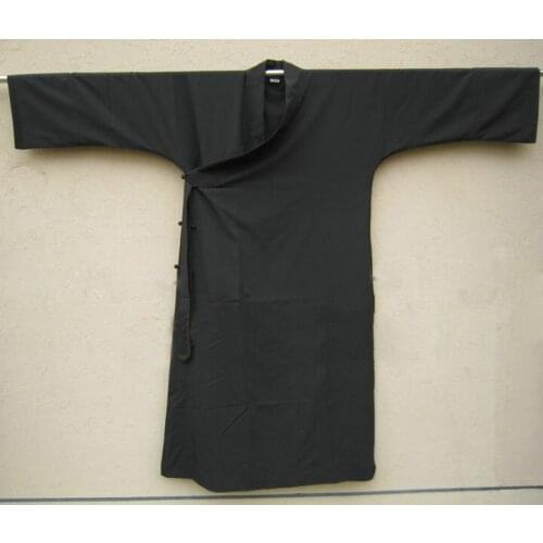 UNISEX Summer&Spring Taoist costume suits Taoism garments kung fu gown uniforms Performance clothing robesclothes black