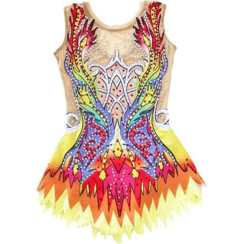 Rhythmic Leotards Dress Figure Skating girls modern dance performance wear Professional Ballroom Ballet Child Dance leotards