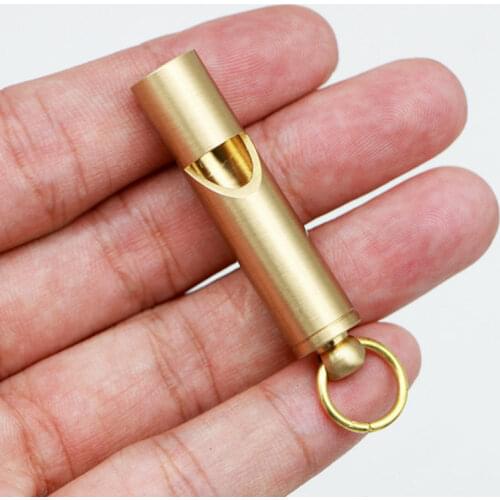 Brass Outdoor Survival Whistle Equipment Army Fan Supplies Retro Referee Brass Whistle Pure Brass Survival EDC Whistle