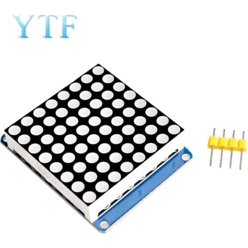 1.2 inch 8X8 8 * 8LED dot matrix display modules with red tape drive I2C interface chip