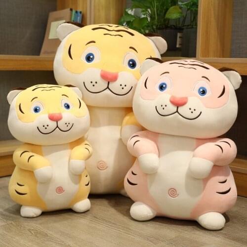 23-60cm Cartoon Soft Witty Tiger Cute Plush Toys Stuffed Lovely Animals Pillow Dolls For Girls Kids Friends Birthday Gifts