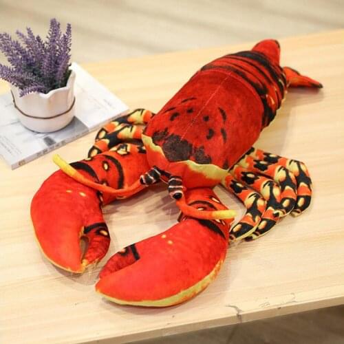 Creative Lobster Pillow children plush toy sea animal Hoax props kids stuffed toy birthday gift