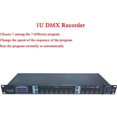 NEW 1342 1U DMX Recorder/Light Control Panel Program Store Running Console LCD Display For KTV/CLUB/Disco Room