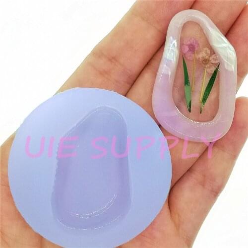 BYL558U 42.3.mm x 26.6mm Silicone Mold Fondant Cake Decoration Candy Resin Clay Earrings Necklace Craft Soap Candle FOOD SAFE